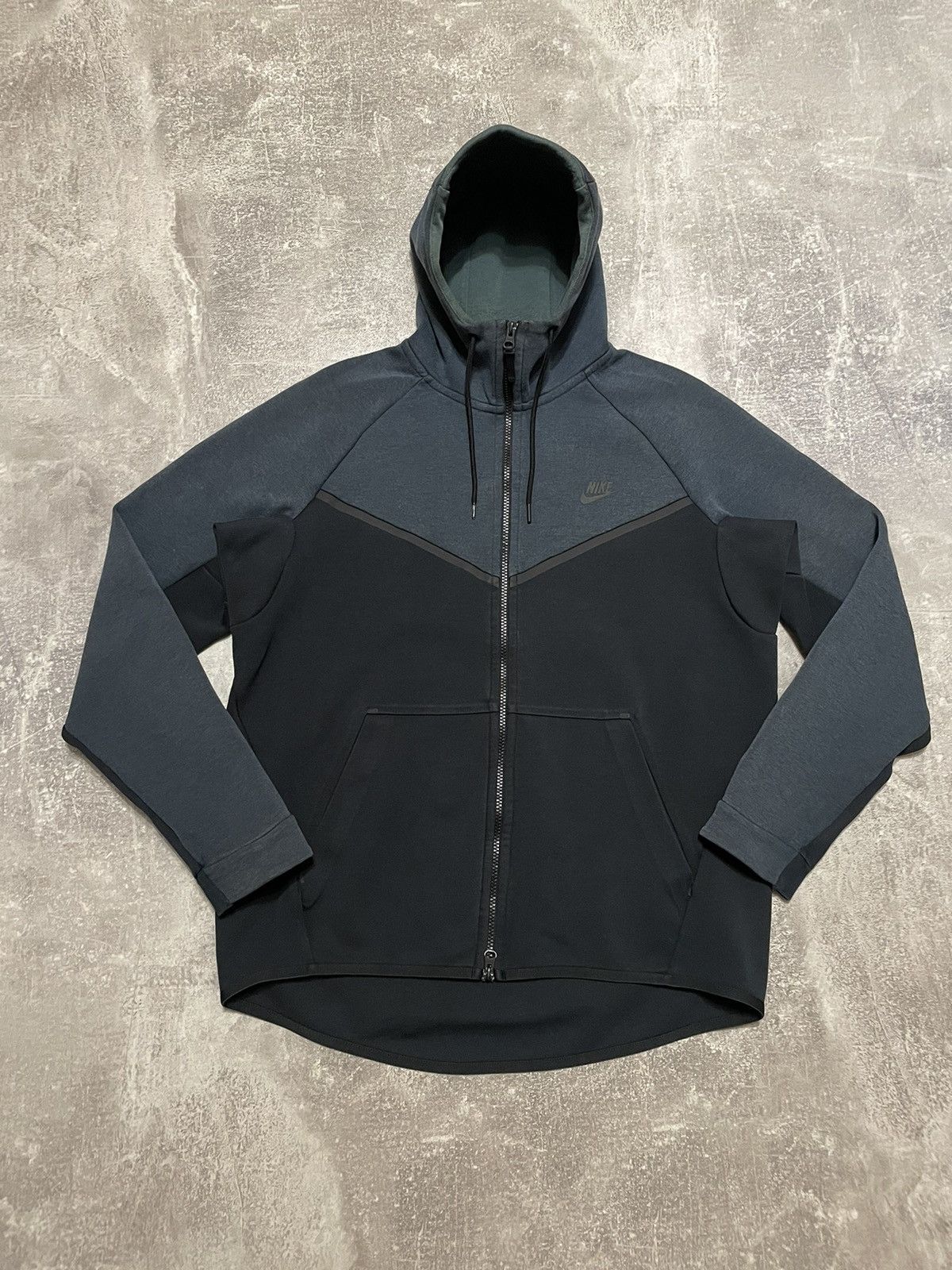 Nike Tach Fleece Zip-Up Hoodie in Black, Men's (Size Large)