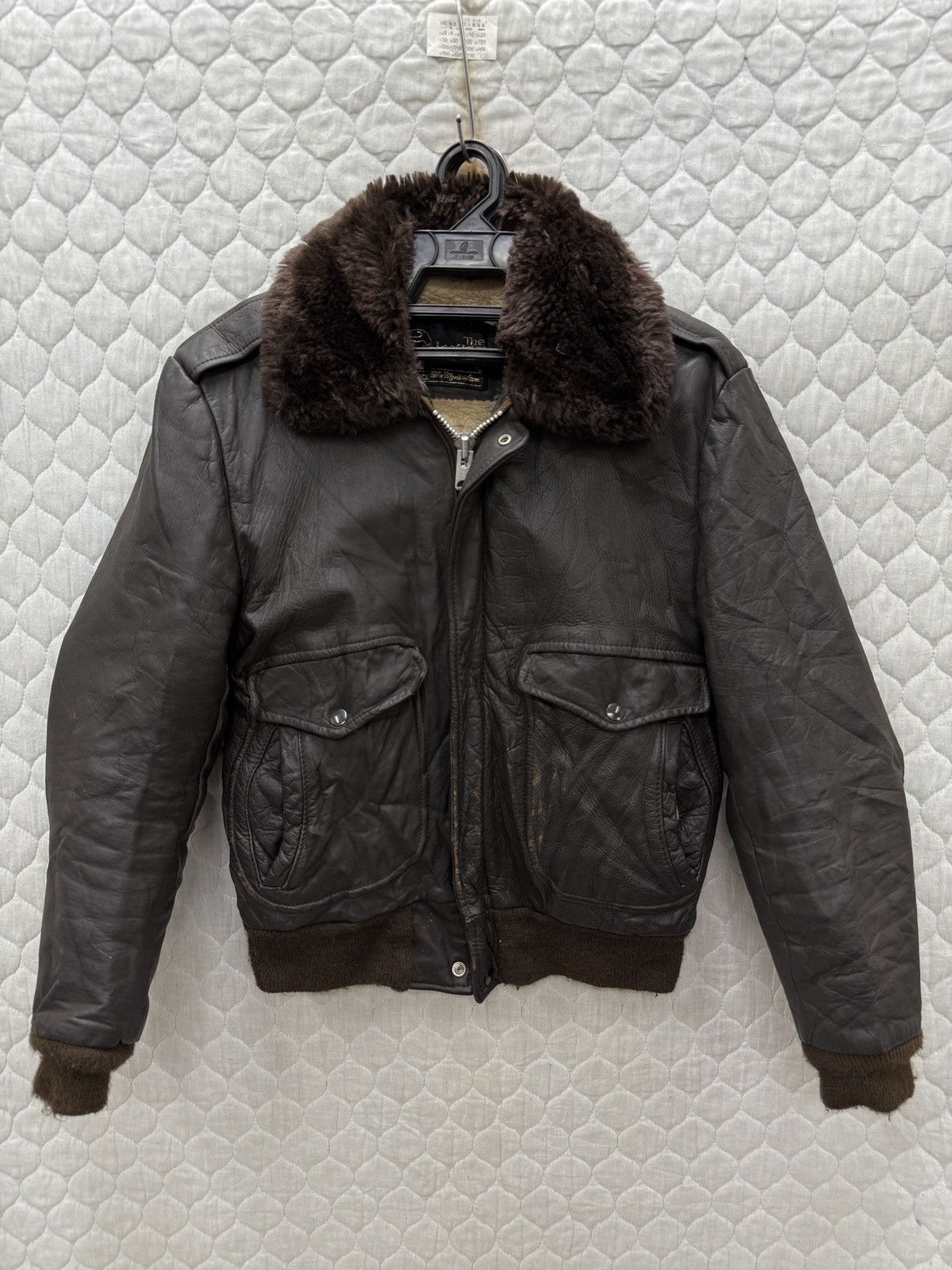 Steals Vintage Sears Leather Jacket in Brown, Men's (Size Small)