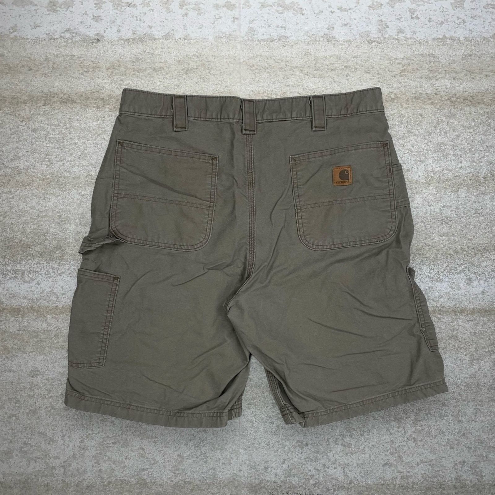 Crazy Vintage 90's Carhartt Carpenter Shorts Chocolate Brown, Men's (Size 36)