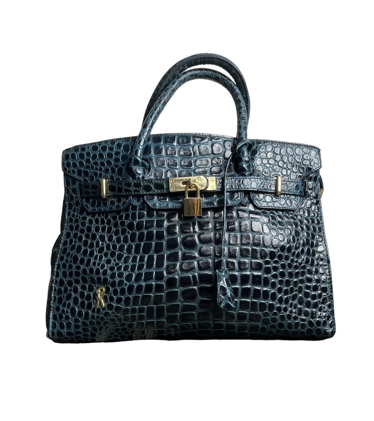 Designer Roberta Di Camerino Birkin Bag in Black, Men's