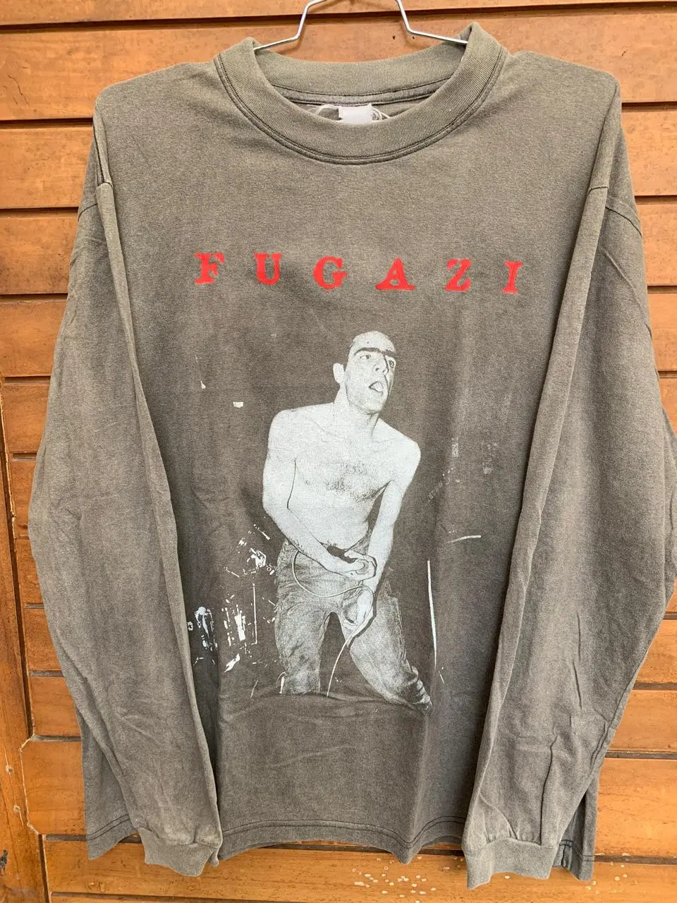 Band Tees Fugazi in Brown, Men's (Size XL)