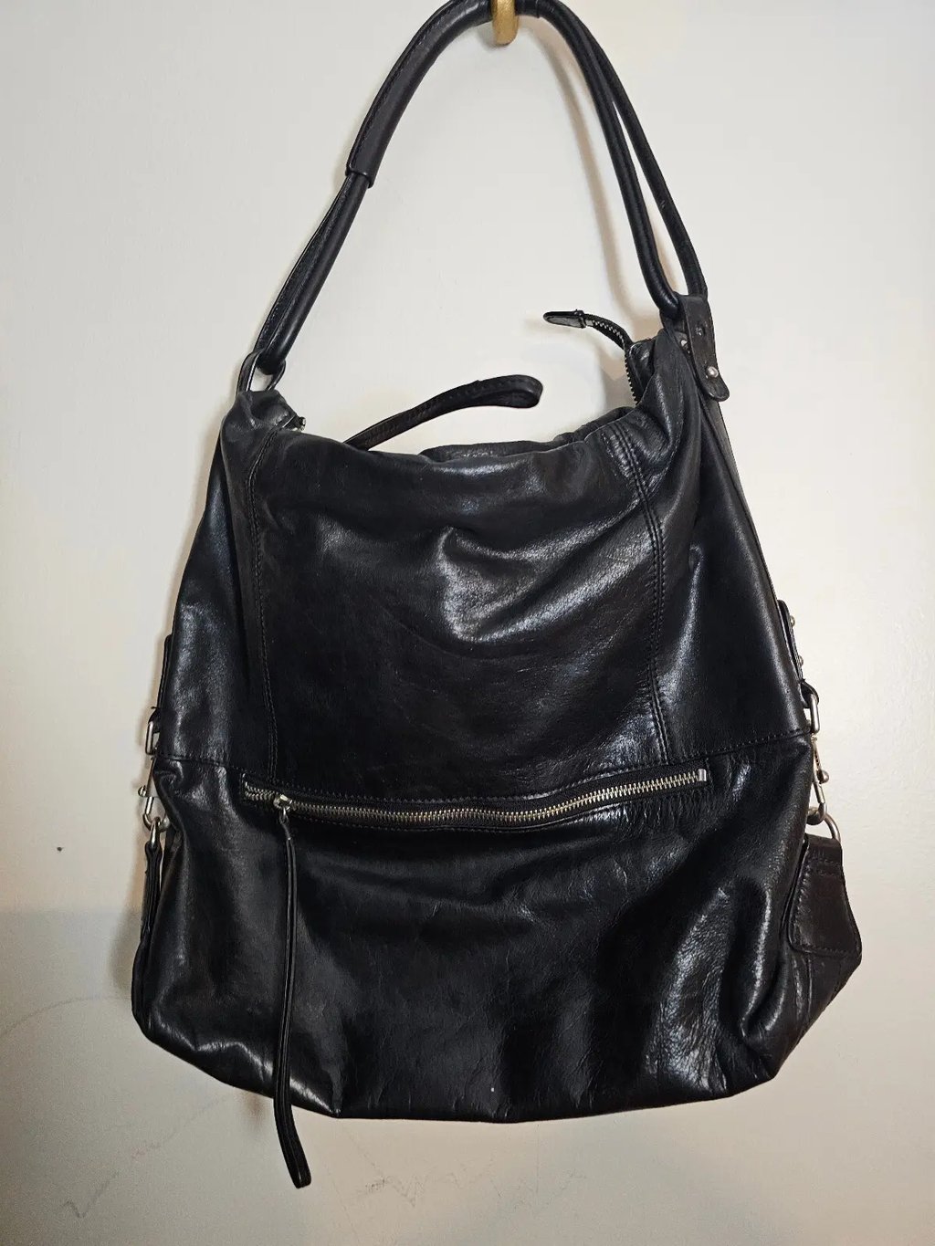 Club Monaco Purse Black Womens Shoulder Bag Boho, Women's