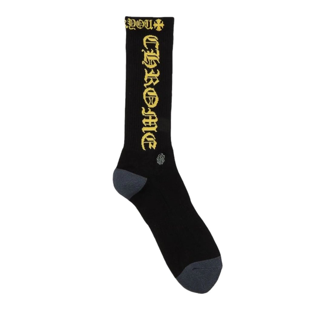 Ch Logo Socks Black Yellow, Men's