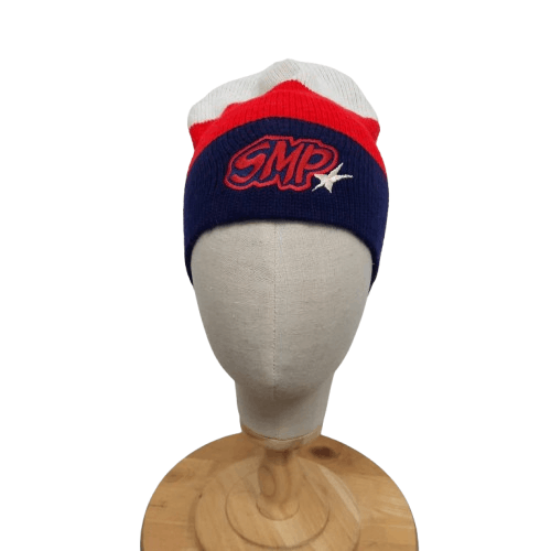 Shortys Skateboards Vintage Smp Skateboard Stripes Pull On Beanie Hat, Men's
