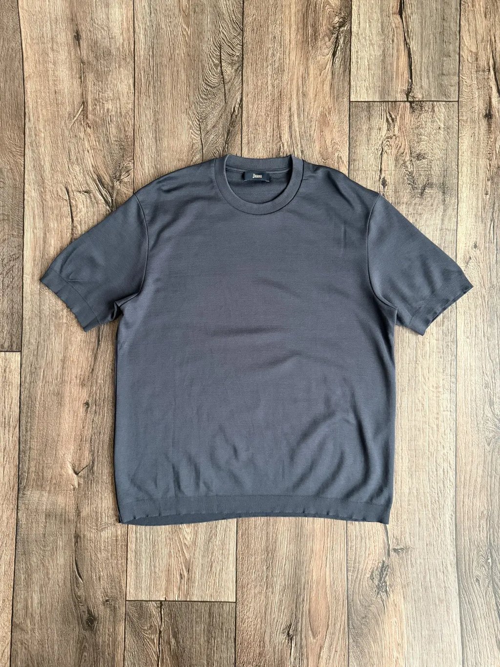 Herno Jersey Knit Effect Navy Men’s T Shirt Size 50 in Blue, Men's