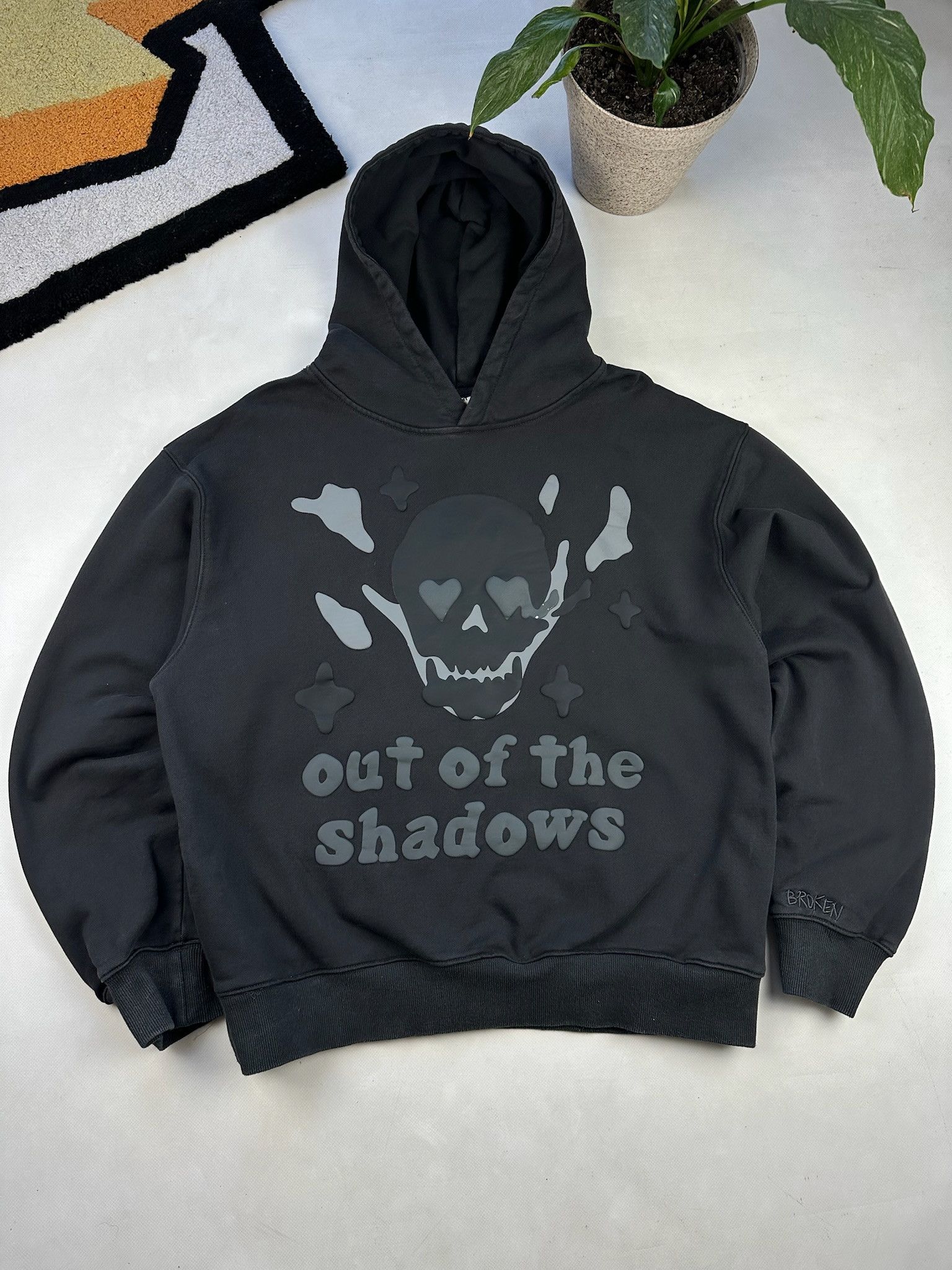 Broken Planet Hoodie in Black, Men's (Size Large)