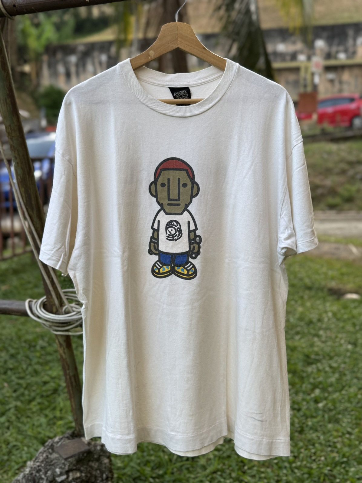 Billionaire Boys Club Masterpiece OG Bbc Pharrell Williams Character 2006 Tees in White (Size XL)