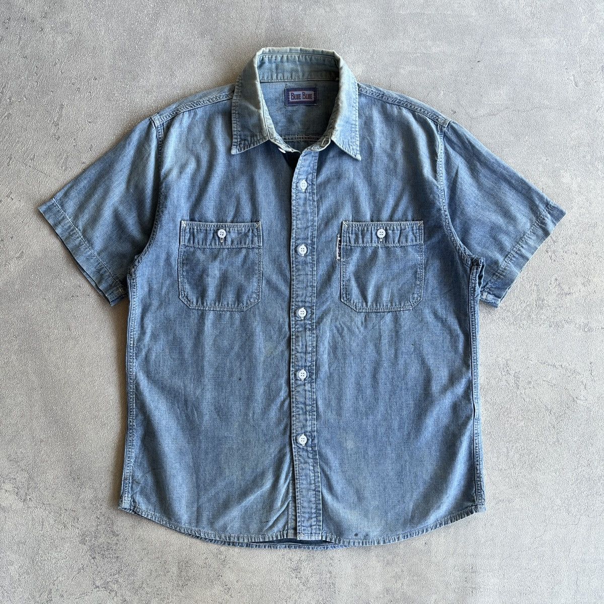 Vintage Blue Blue Japan Denim Work Shirt, Men's (Size Medium)