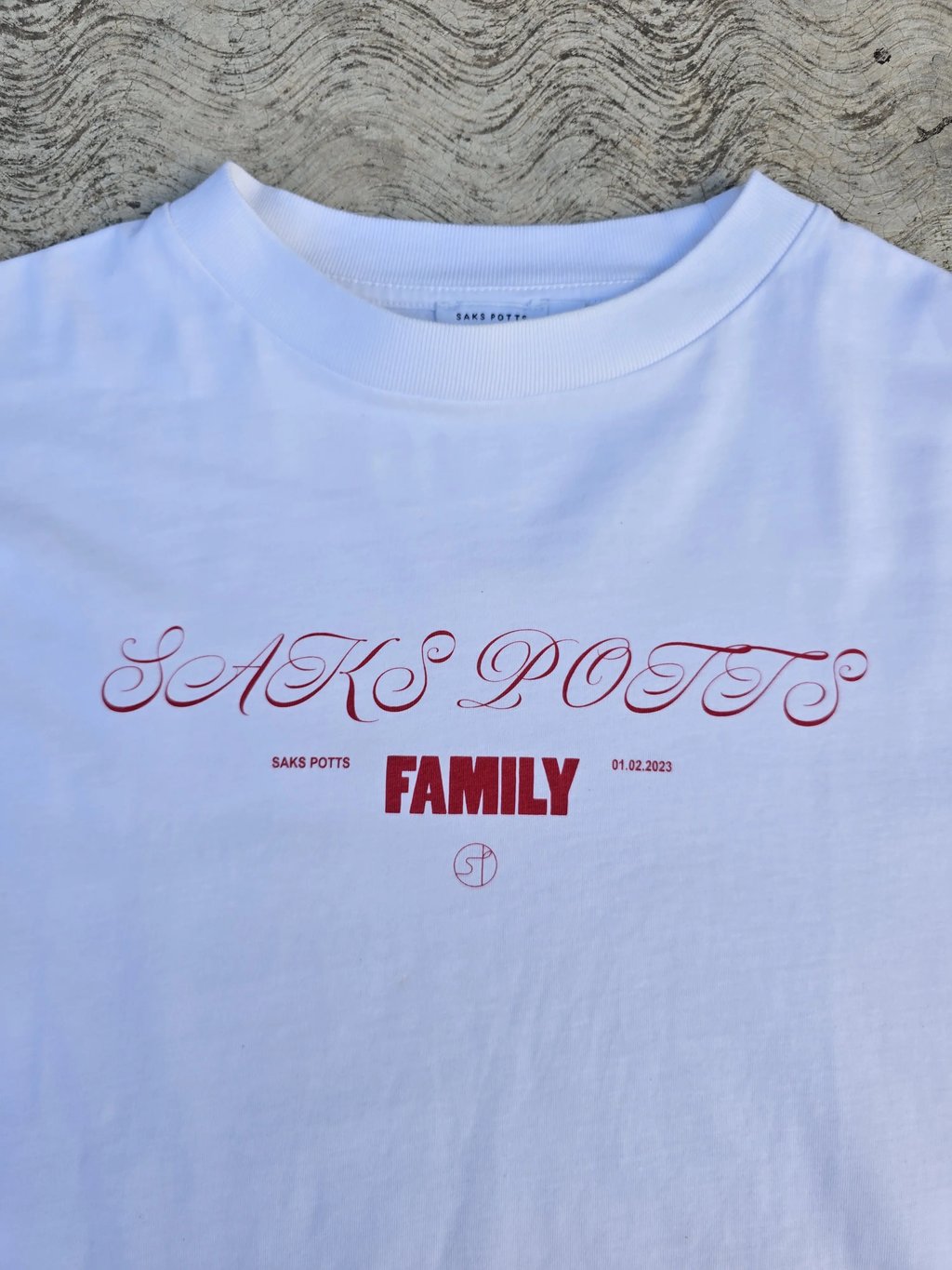 Saks Potts Carlos 2023 Family Boxy Tee in White, Women's