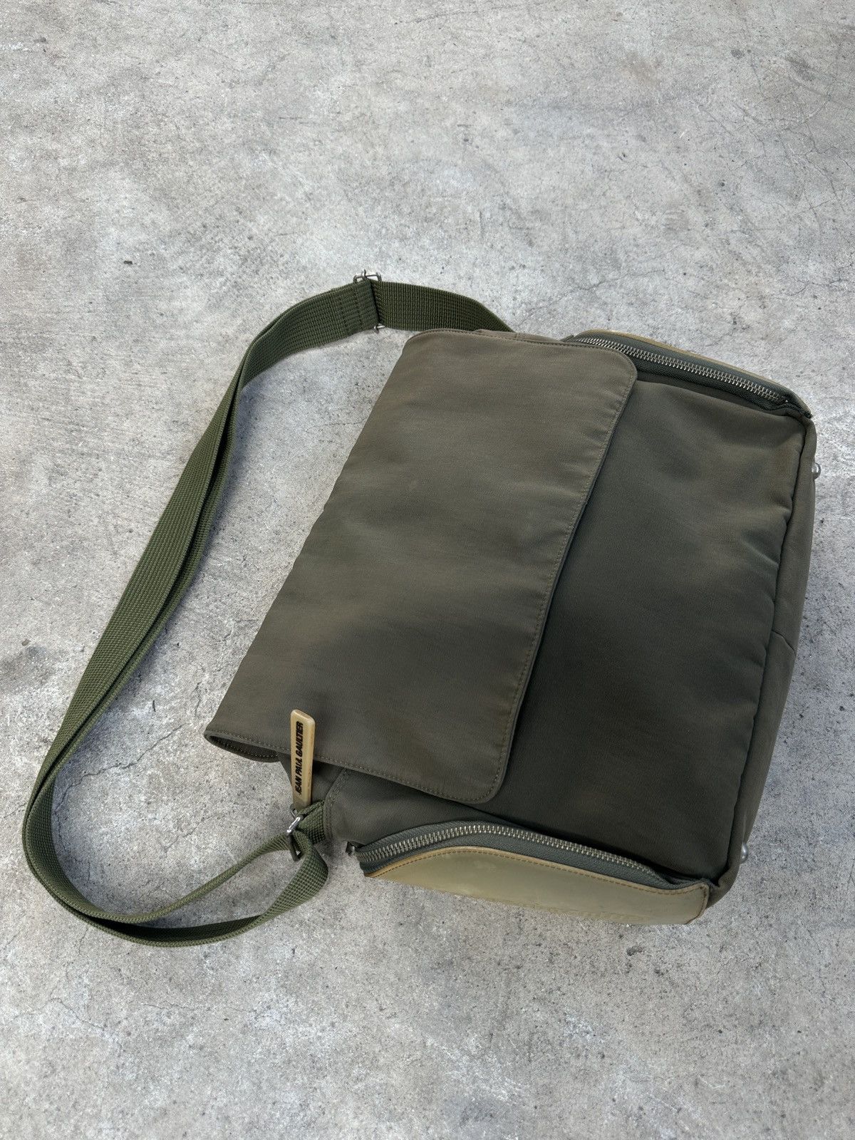 Jean Paul Gaultier Messenger Bag in Green, Men's