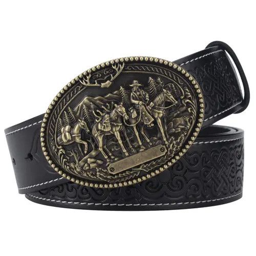 Designer Future Vintage Belt Riveted Belts Menswear Accessories in Black, Men's