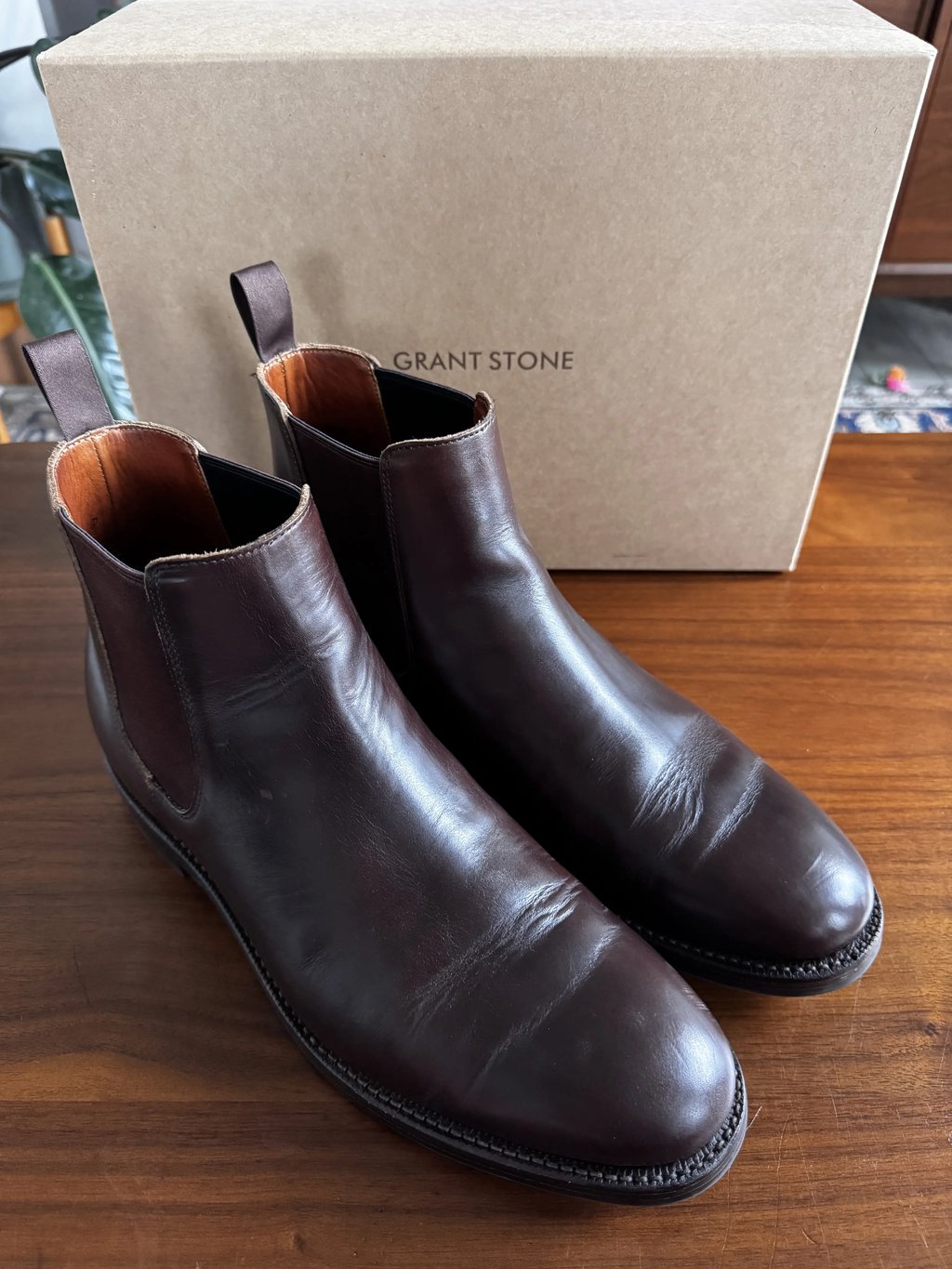 Vintage Grant Stone Chelsea — Crimson Cxl — Us 11.5/12 (Tagged 11d) in Brown, Men's