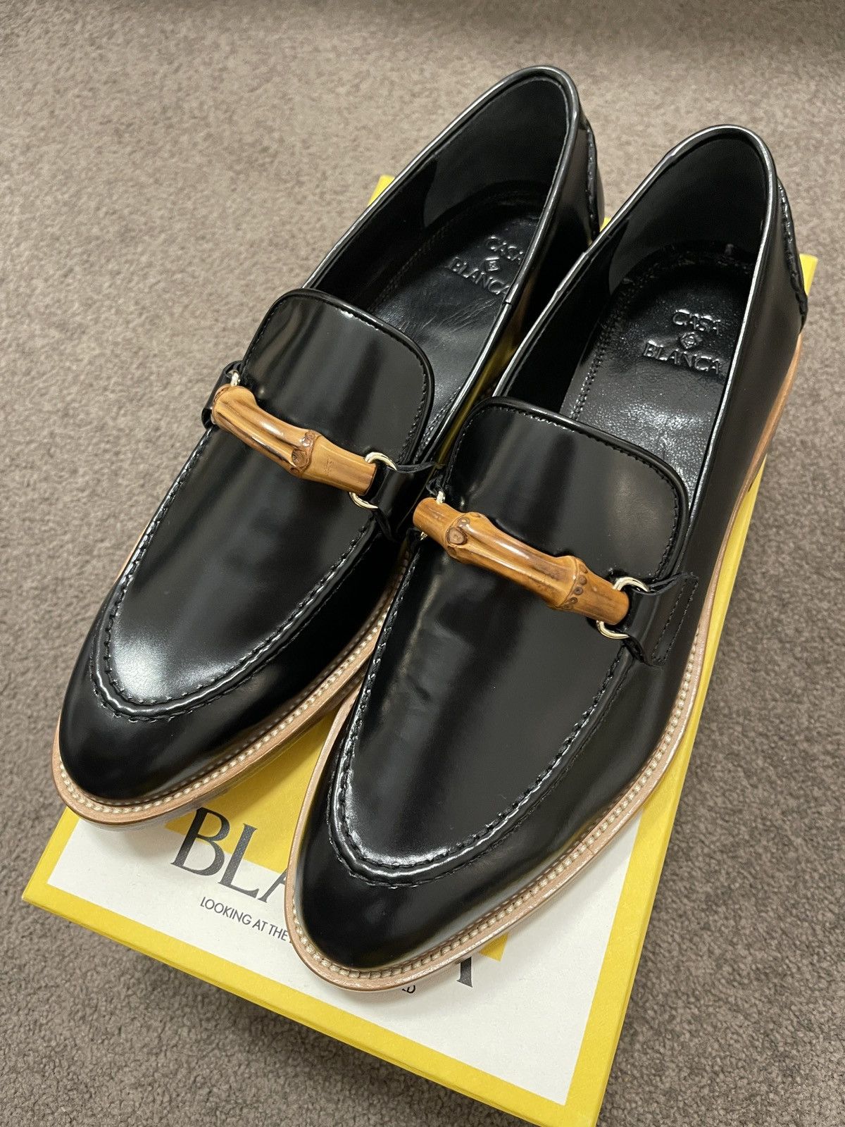 Casablanca Leather Loafers in Black, Men's (Size 12)