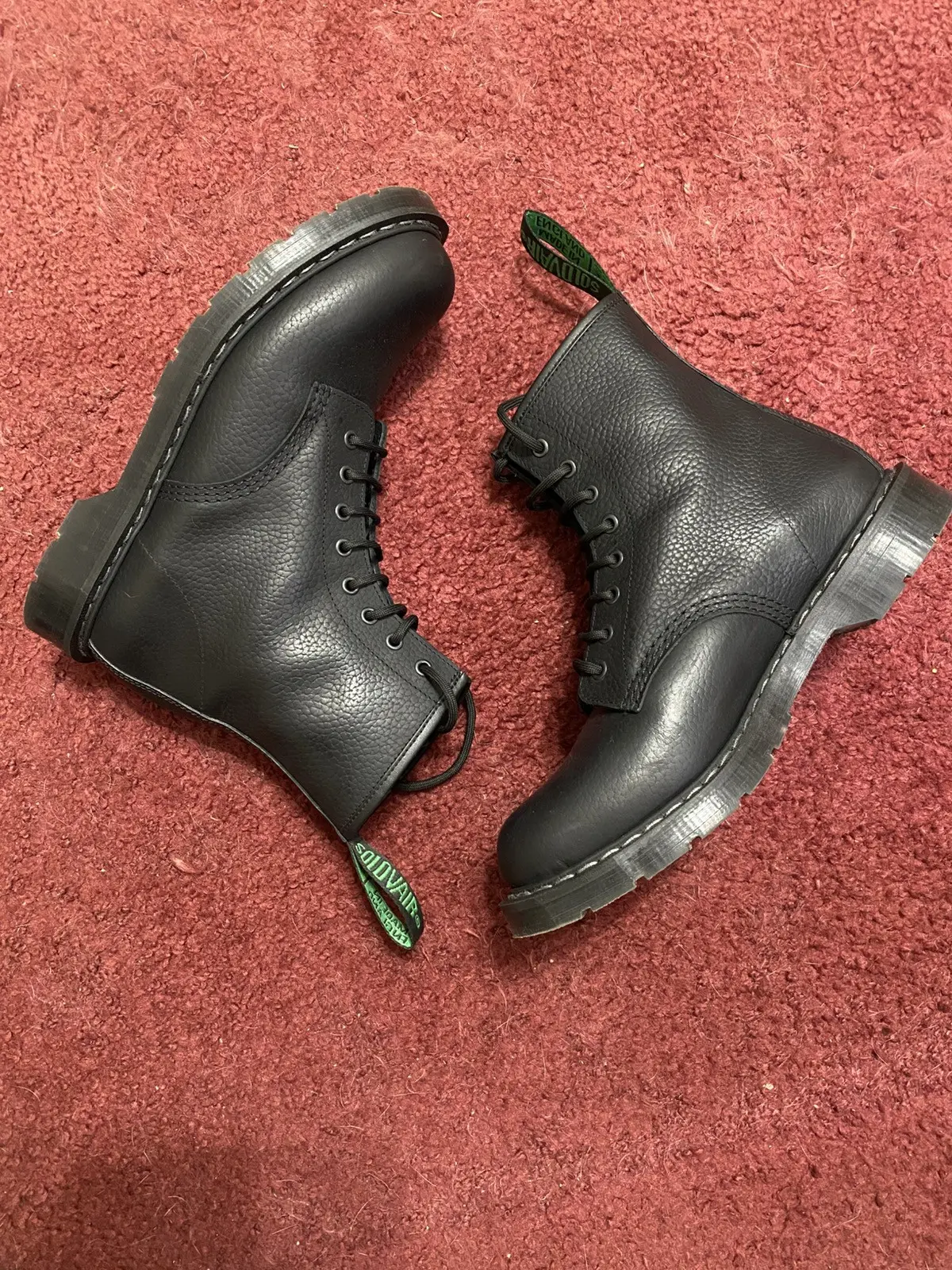Solovair Derby Boots in Black, Men's (Size 10.5)