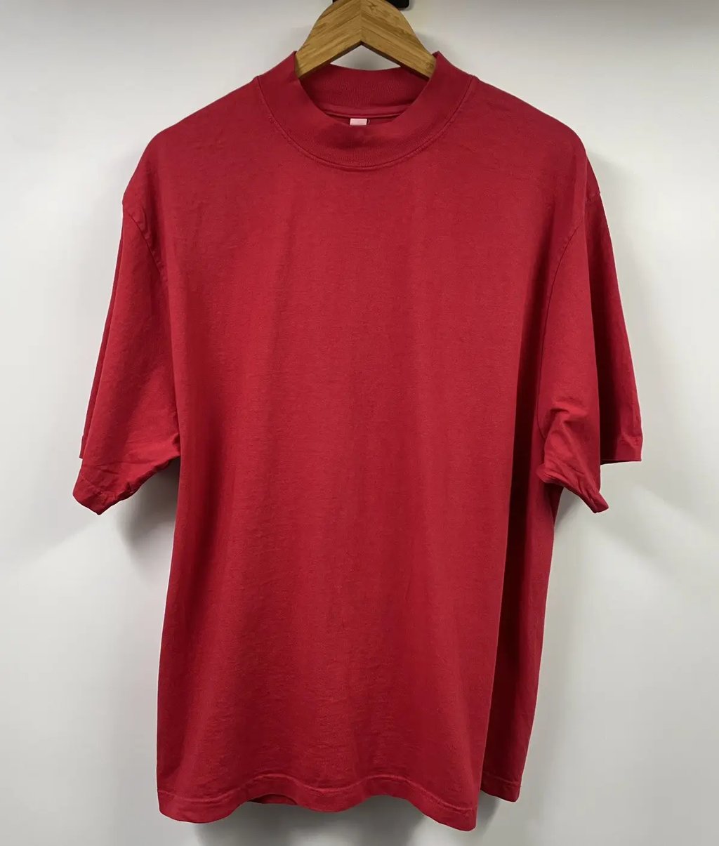 Los Angeles Apparel 6.5 Oz Dark Red T-Shirt Large, Men's