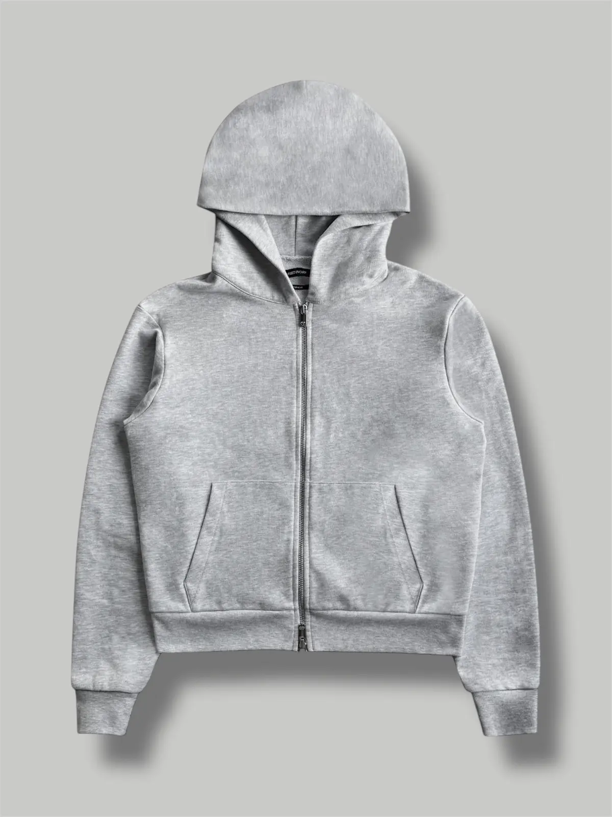 Somar Pealed Ivory Fitted Zip Hoodie in Grey, Men's (Size Small)