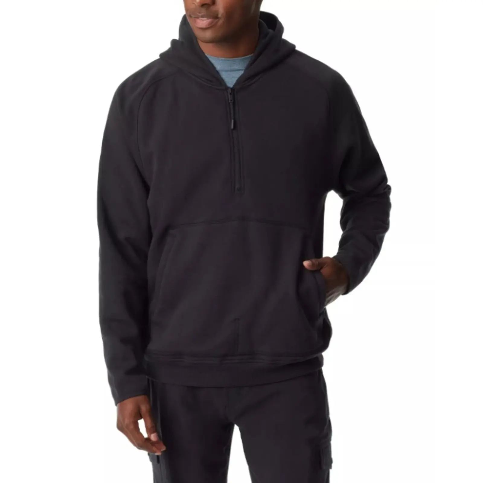 Bass Outdoor Men's Caviar Black Hoodie Sweatshirt (Size 2XL)