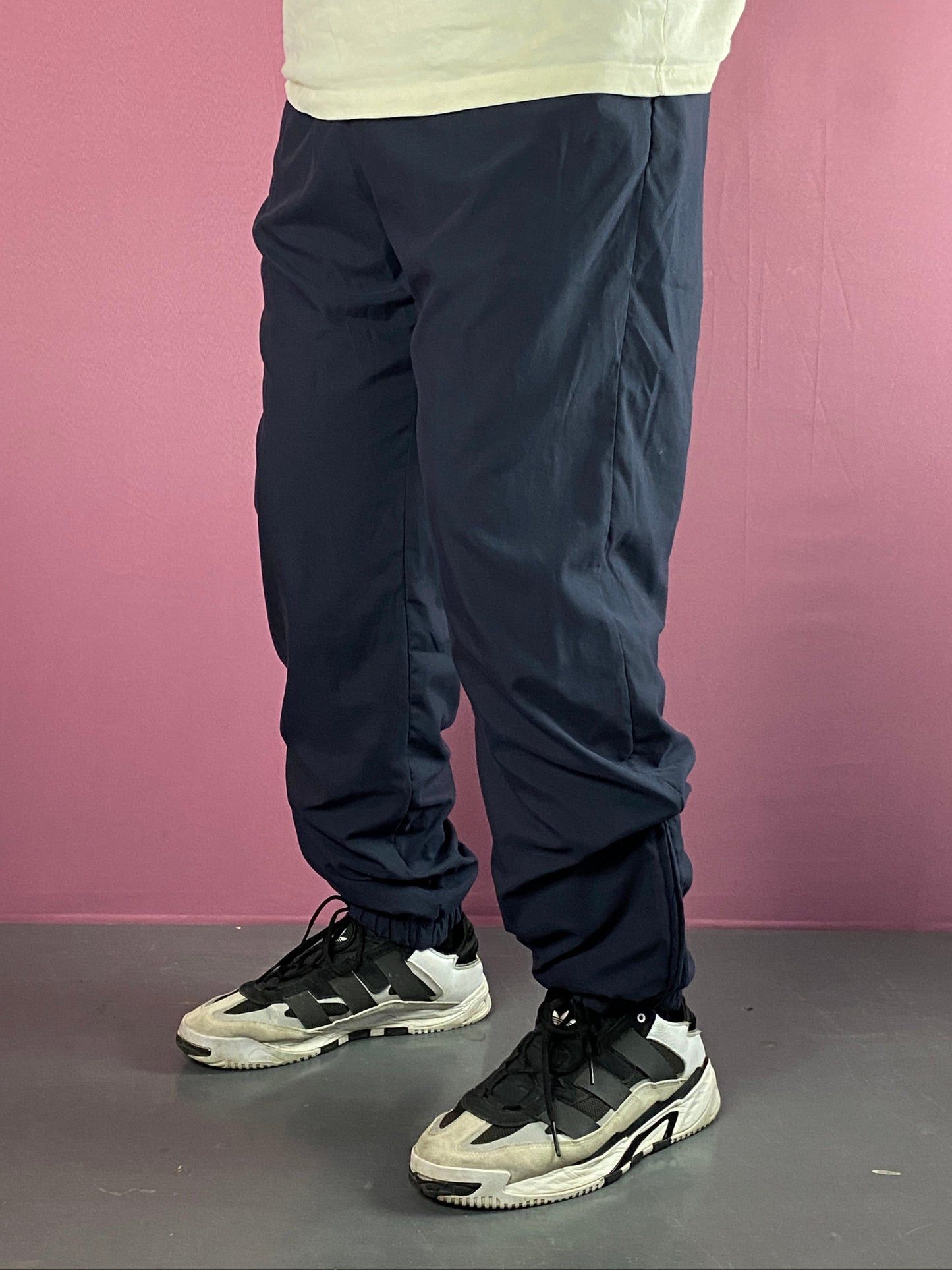 80's Sergio Tacchini Vintage Men's Track Pants - XL in Blue (Size 38)