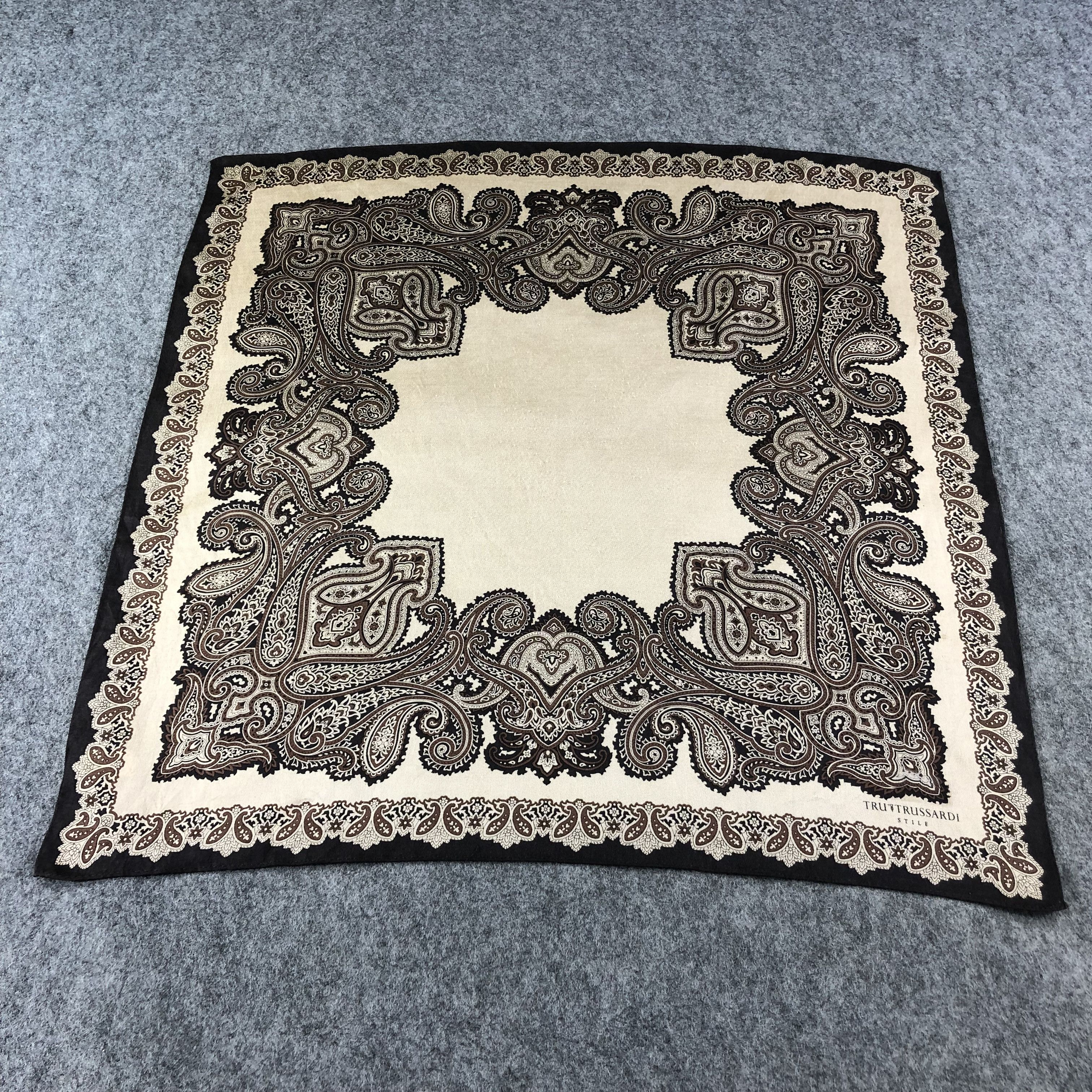 Trussardi Paisley Stile Scarf M922, Men's