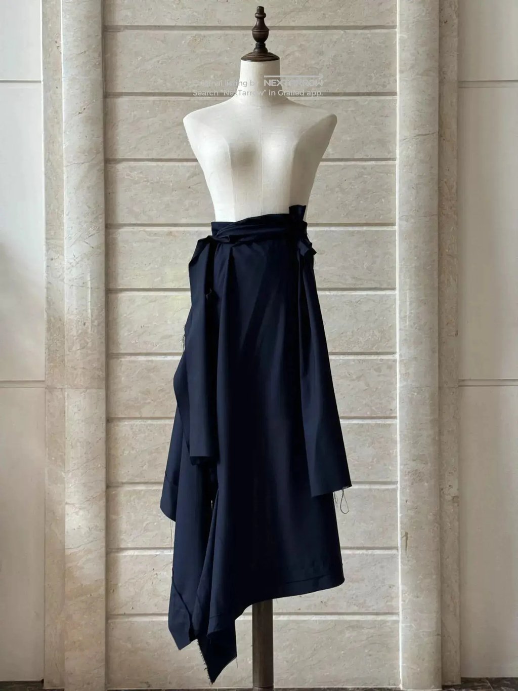 Ottolinger Wrap Skirt Draped Asymmetric Size 36 in Black, Women's (Size 25)