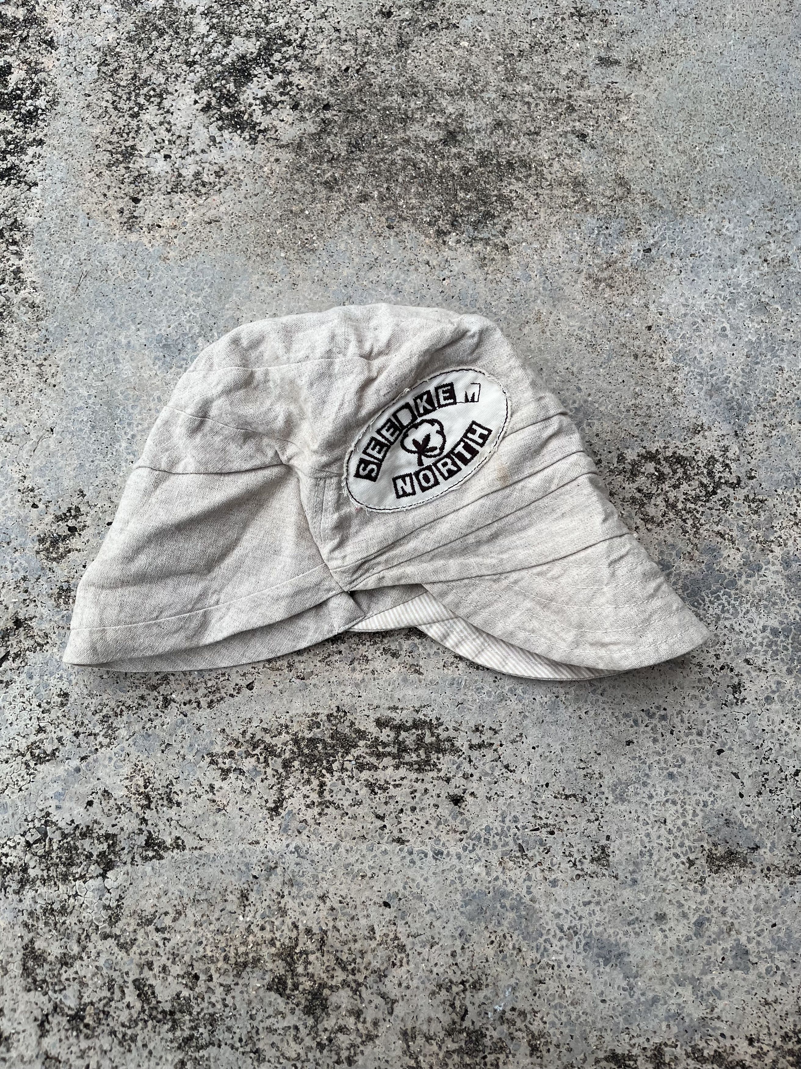 Ca4La Double Visor Cap Hat in Grey, Men's