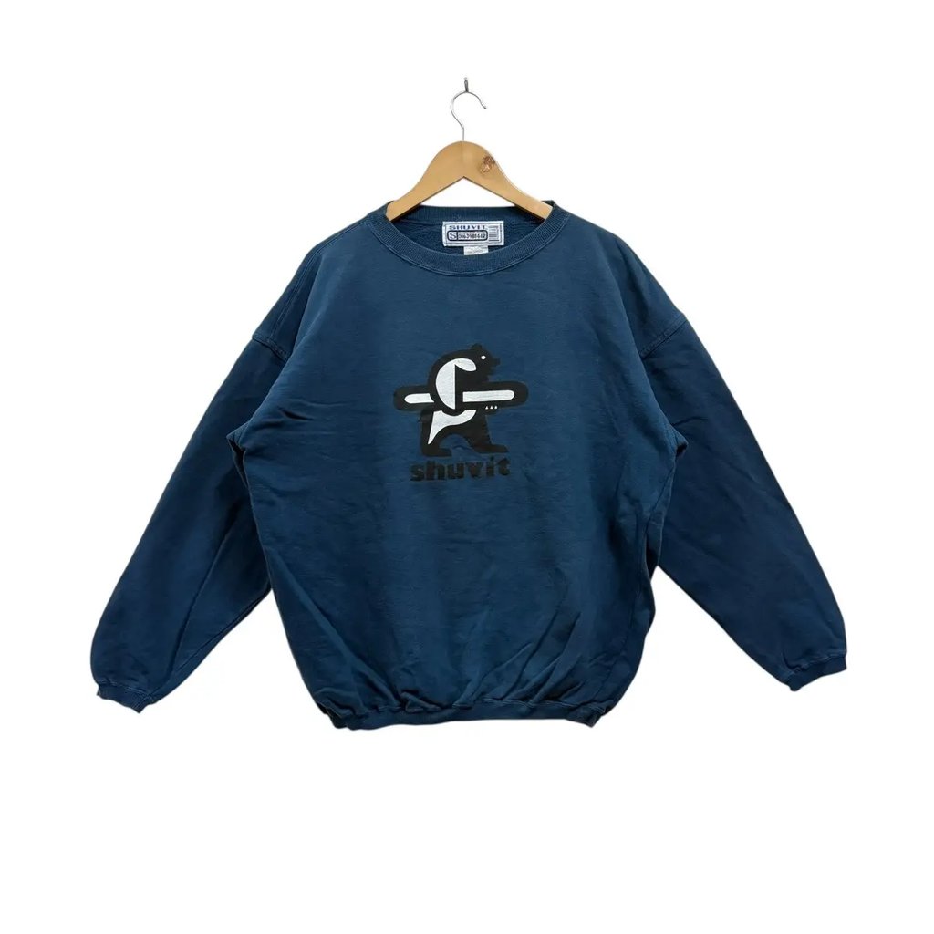 Vintage Shuvit Sweatshirt Skategang in Blue, Men's (Size Xl)