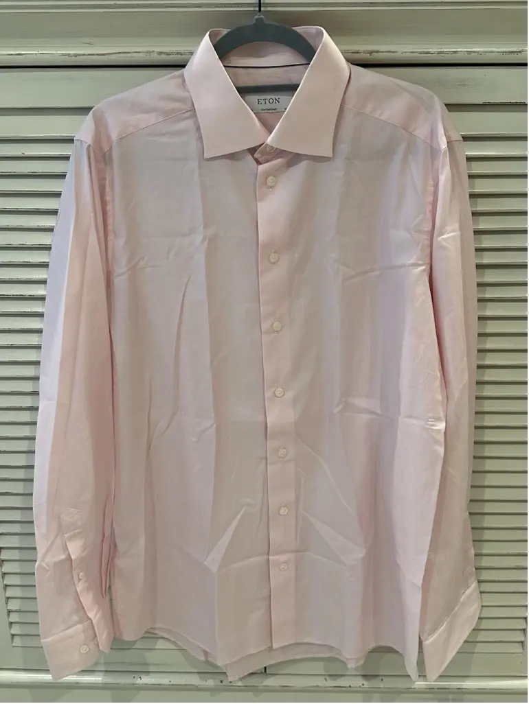 Eton Erin Men’S Pink Regular Fit Contemporary Shirt 42 (16.5/34), Men's (Size 50L)