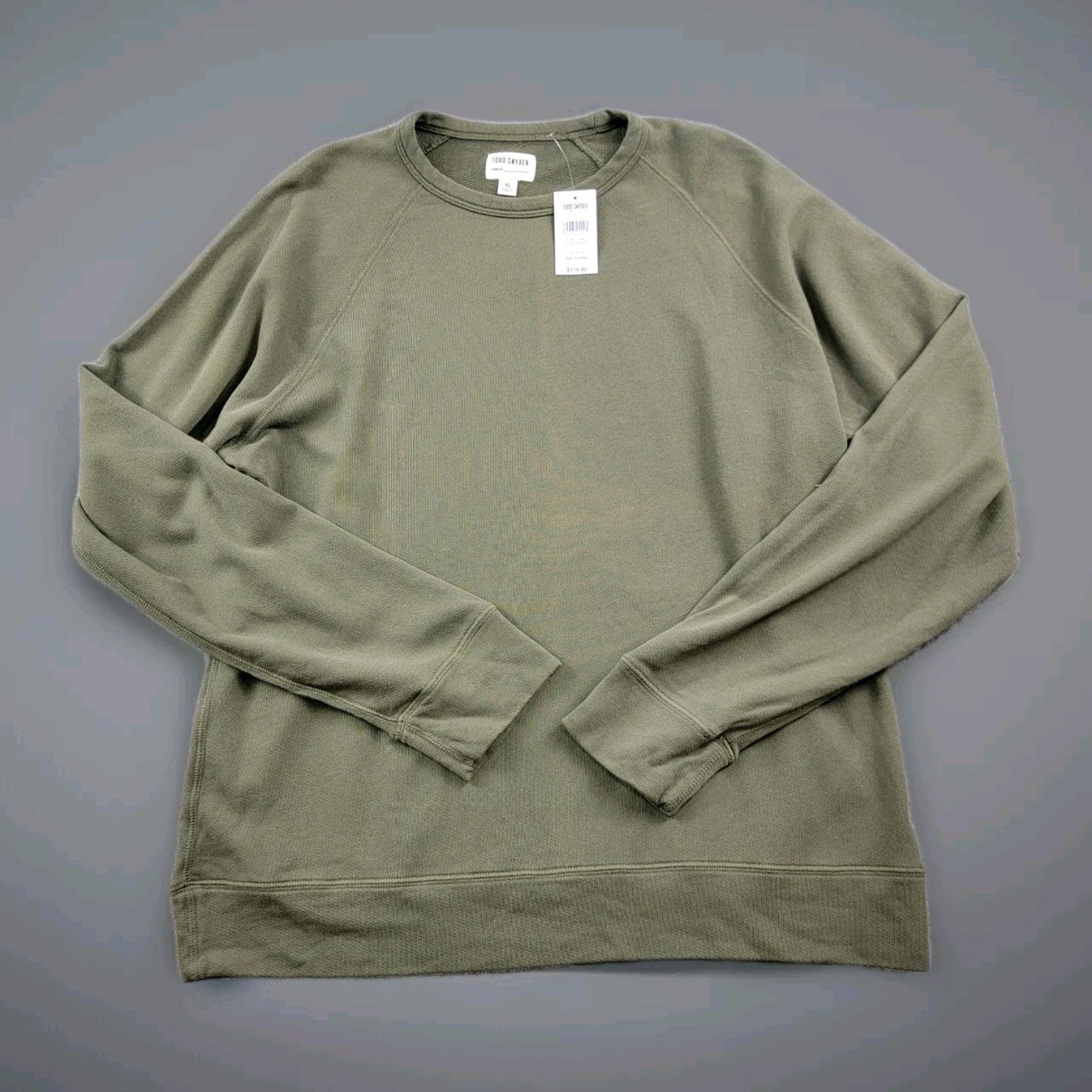Todd Snyder Issued By Surf Terry Sweatshirt Crew Neck NWT in Green, Men's (Size XL)