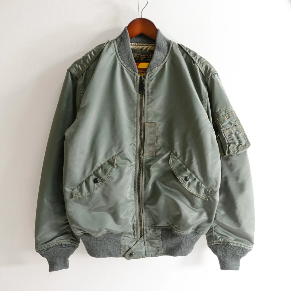 The Real Mccoy's Usaf L-2b Flight Jacket Size L in Green, Men's