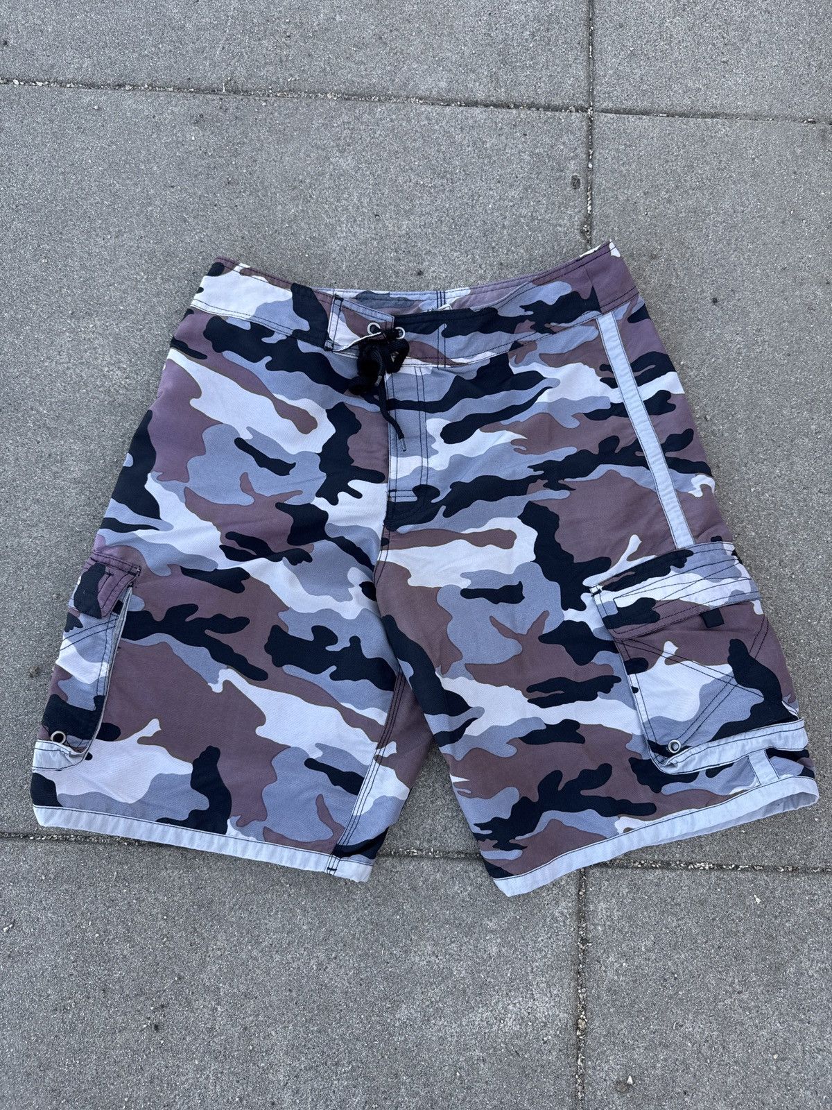Camo Gotcha Swim Shorts, Men's (Size 36)