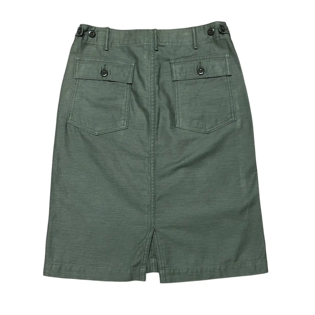 Vintage Orslow Us Army Fatigue Skirt in Green, Women's (Size 30)