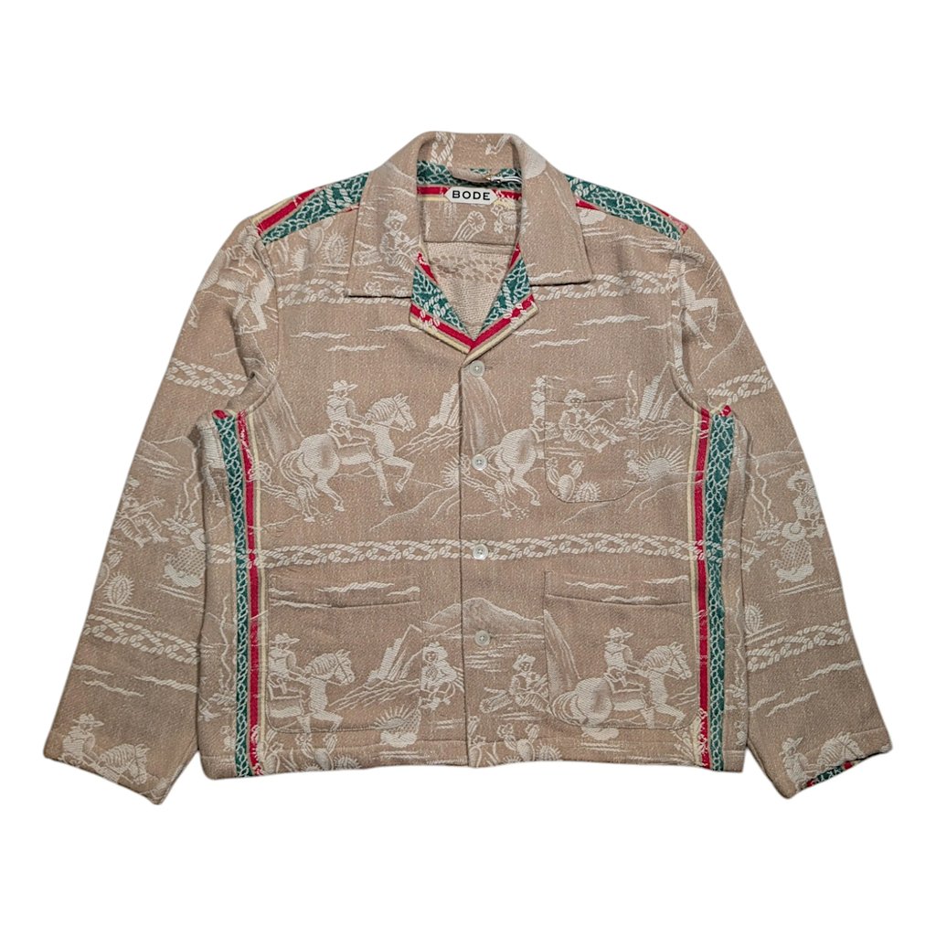 1/1 Vintage 1930s Blanket Overshirt 'ranch Hand' in Beige, Men's