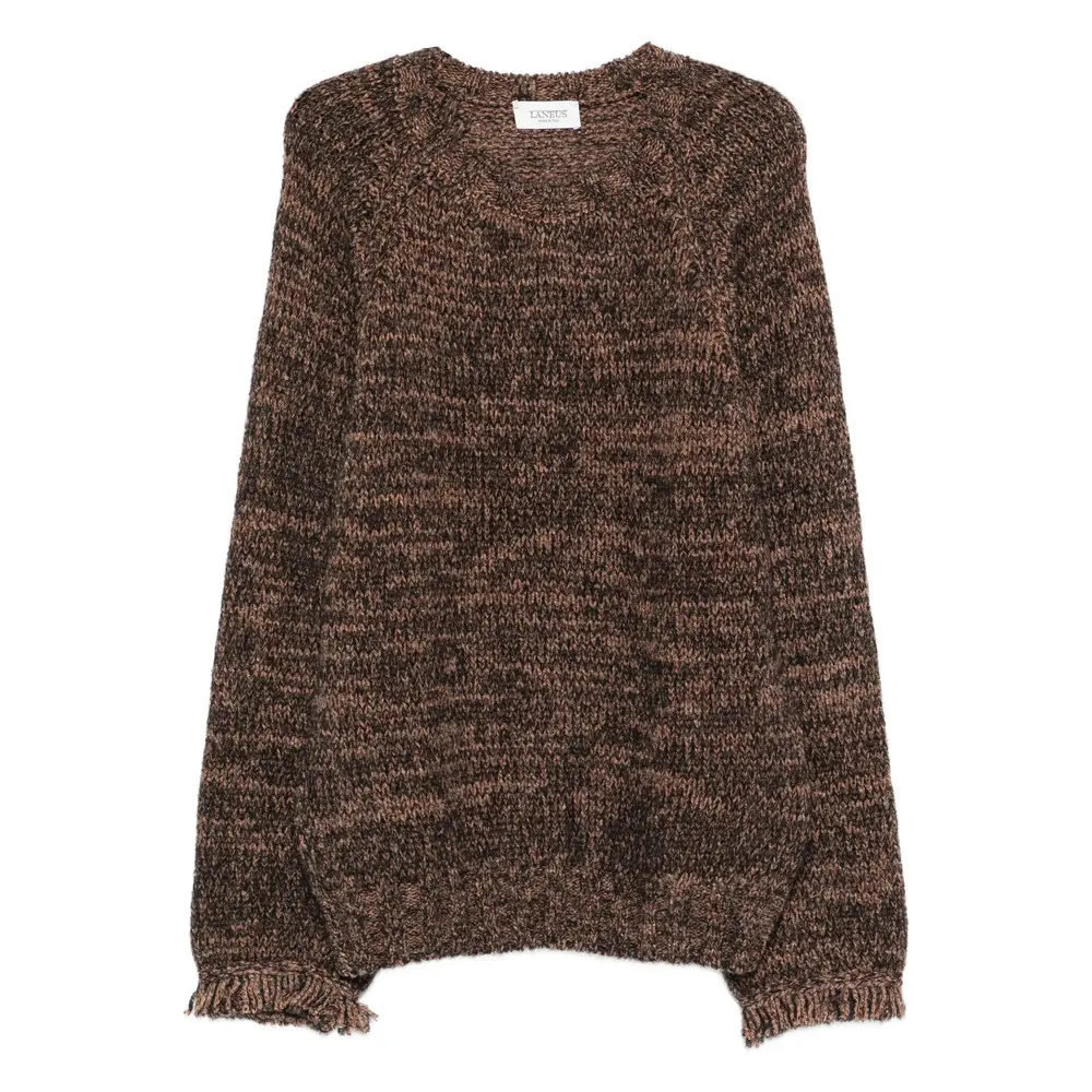Laneus Brown Sweaters & Knitwear - Jumpers, Men's (Size 2XL)