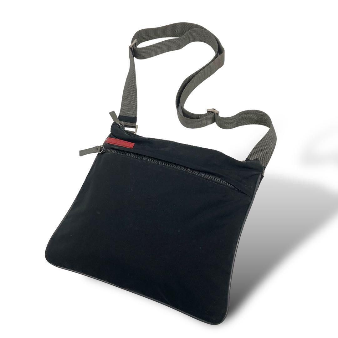 Vintage Prada Sport Shoulder Bag in Black, Men's