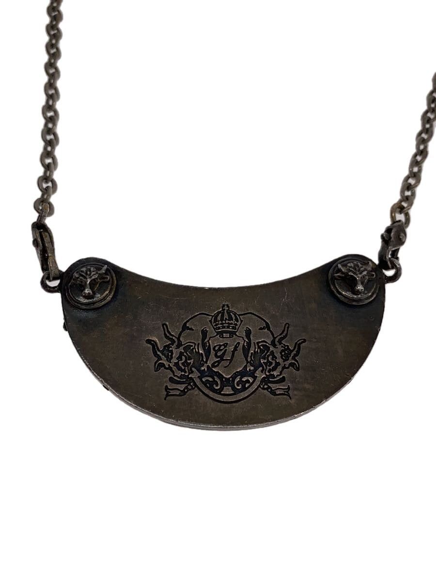 Jean Paul Gaultier Logo Necklace in Silver, Men's