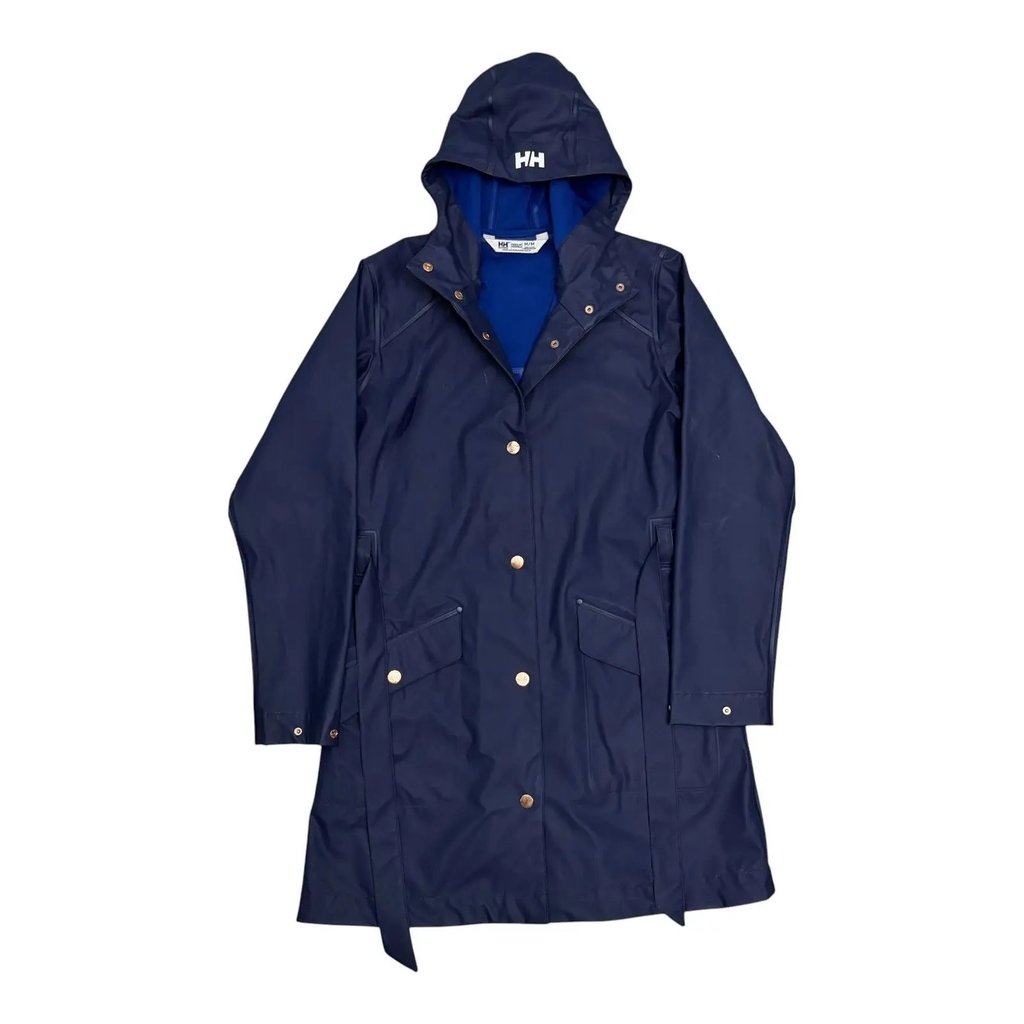 Helly Hansen Waterproof Rain Coat Gorpcore Jacket Medium in Blue, Women's