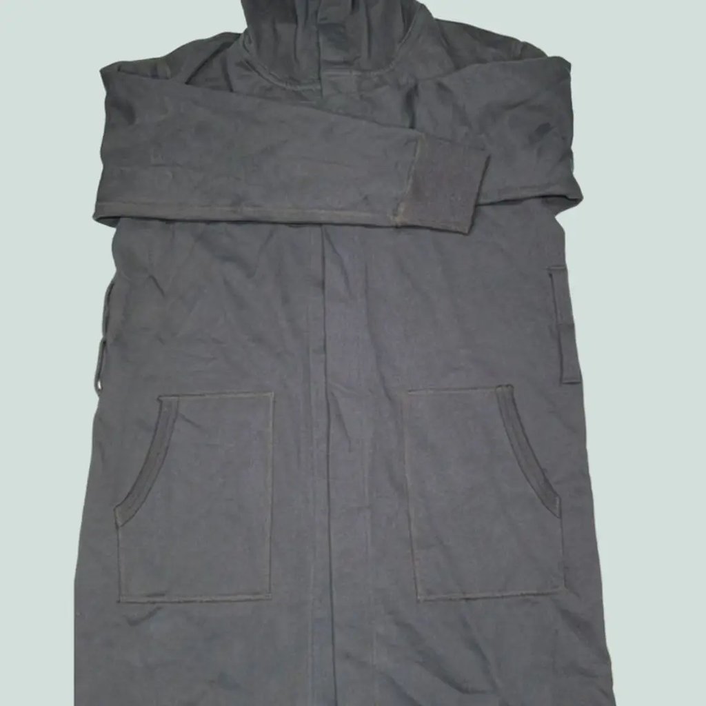 Reigning Champ Hoodie Mens S Black White Logo Longline Jacket, Men's