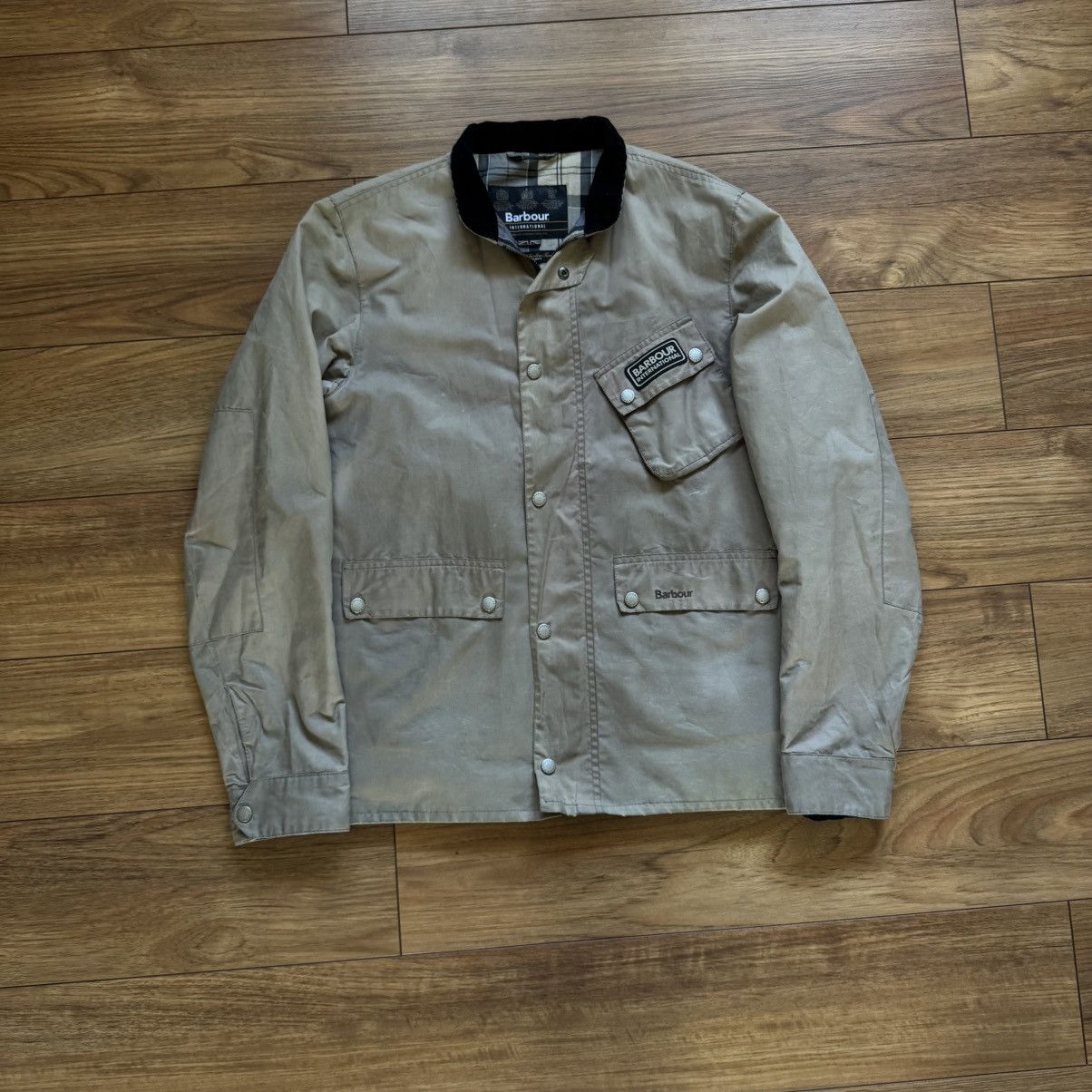 Barbour Waxed Jacket in Grey, Men's (Size Medium)