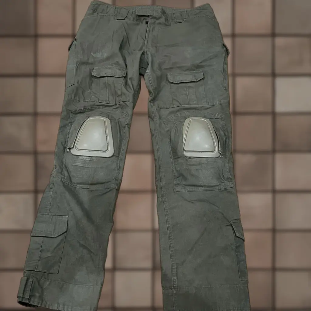 Sniper Tactical Pants 34 X 32 Green Knee Armor Workwear Cargo Mens