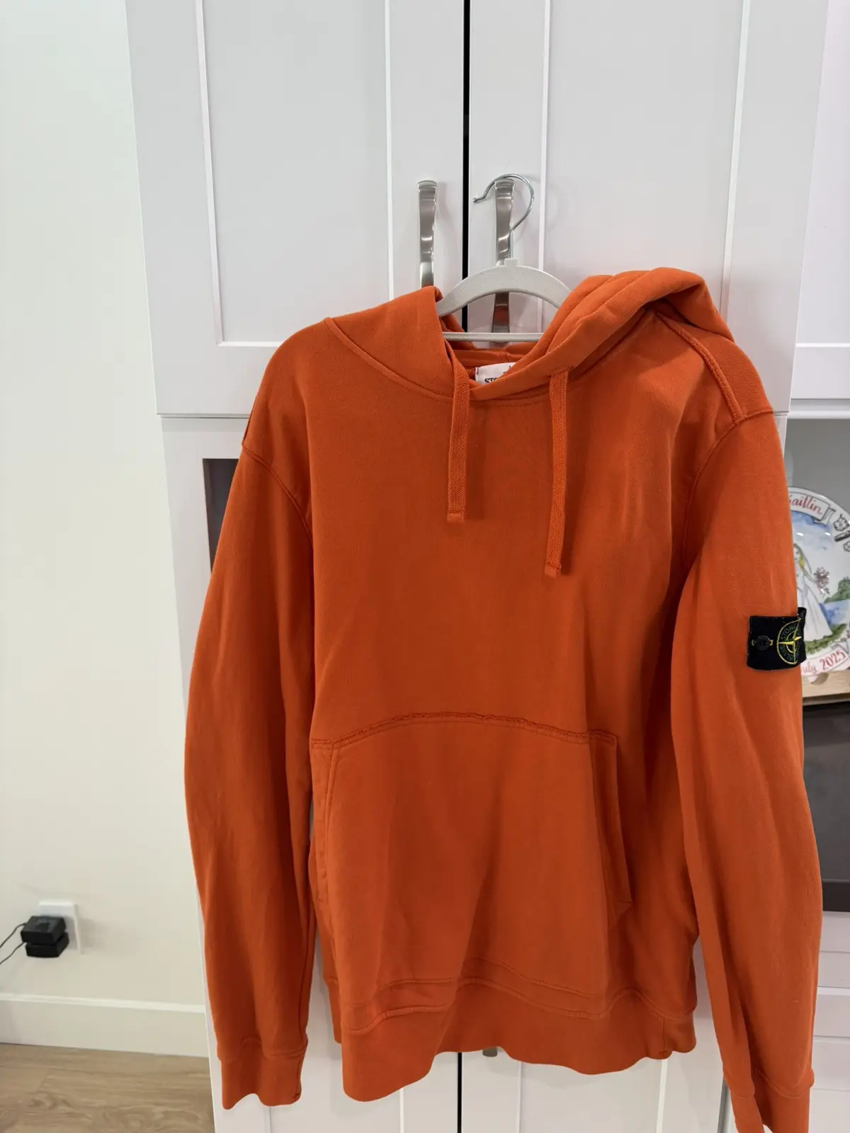 Stone Island Hoodie - Orange, Men's (Size XL)