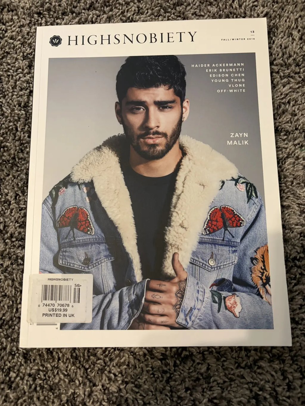 Highsnobiety Issue 13 Zayn Cover, Men's