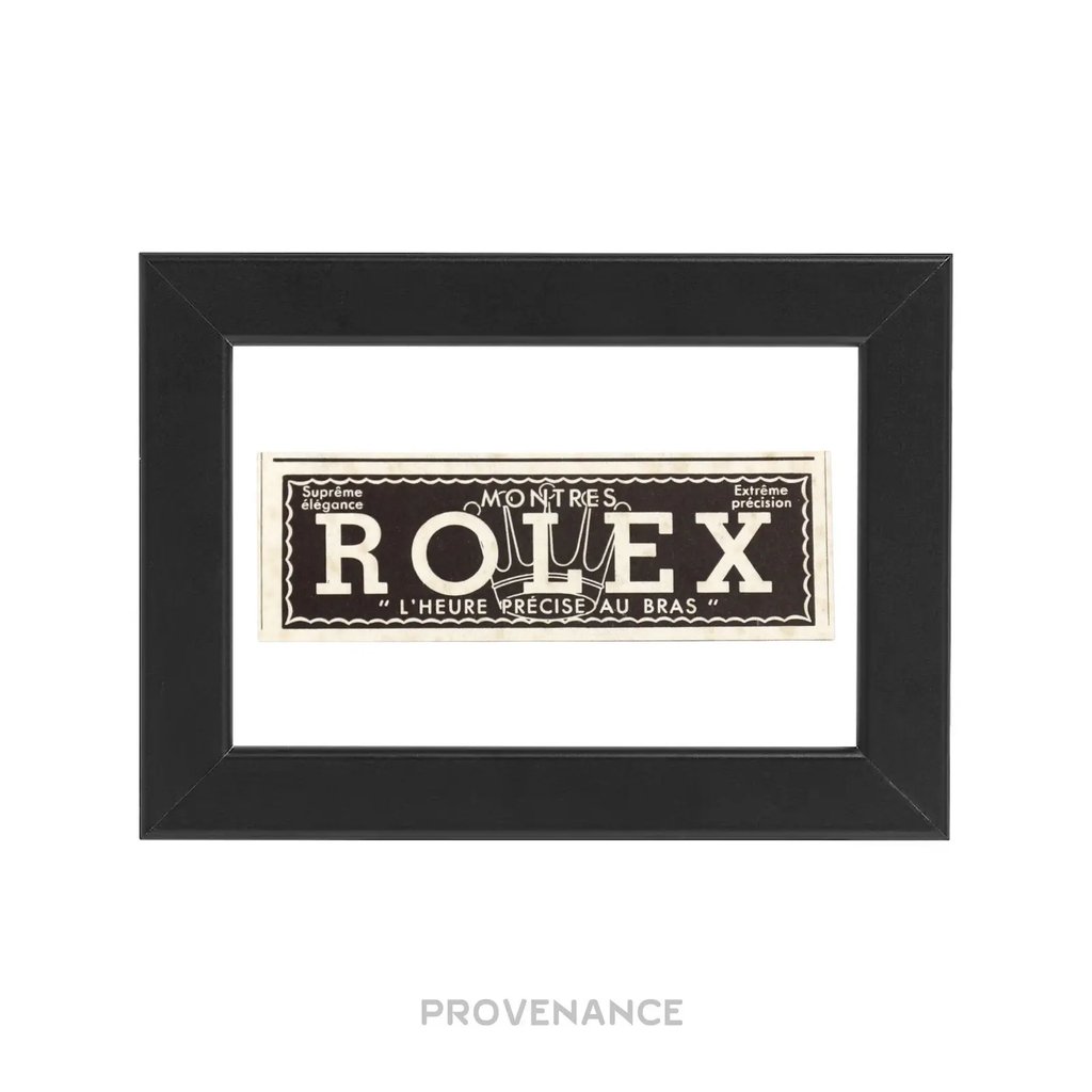 Rolex Antique Vintage Newsprint Ad - Crown Logo in Black, Men's