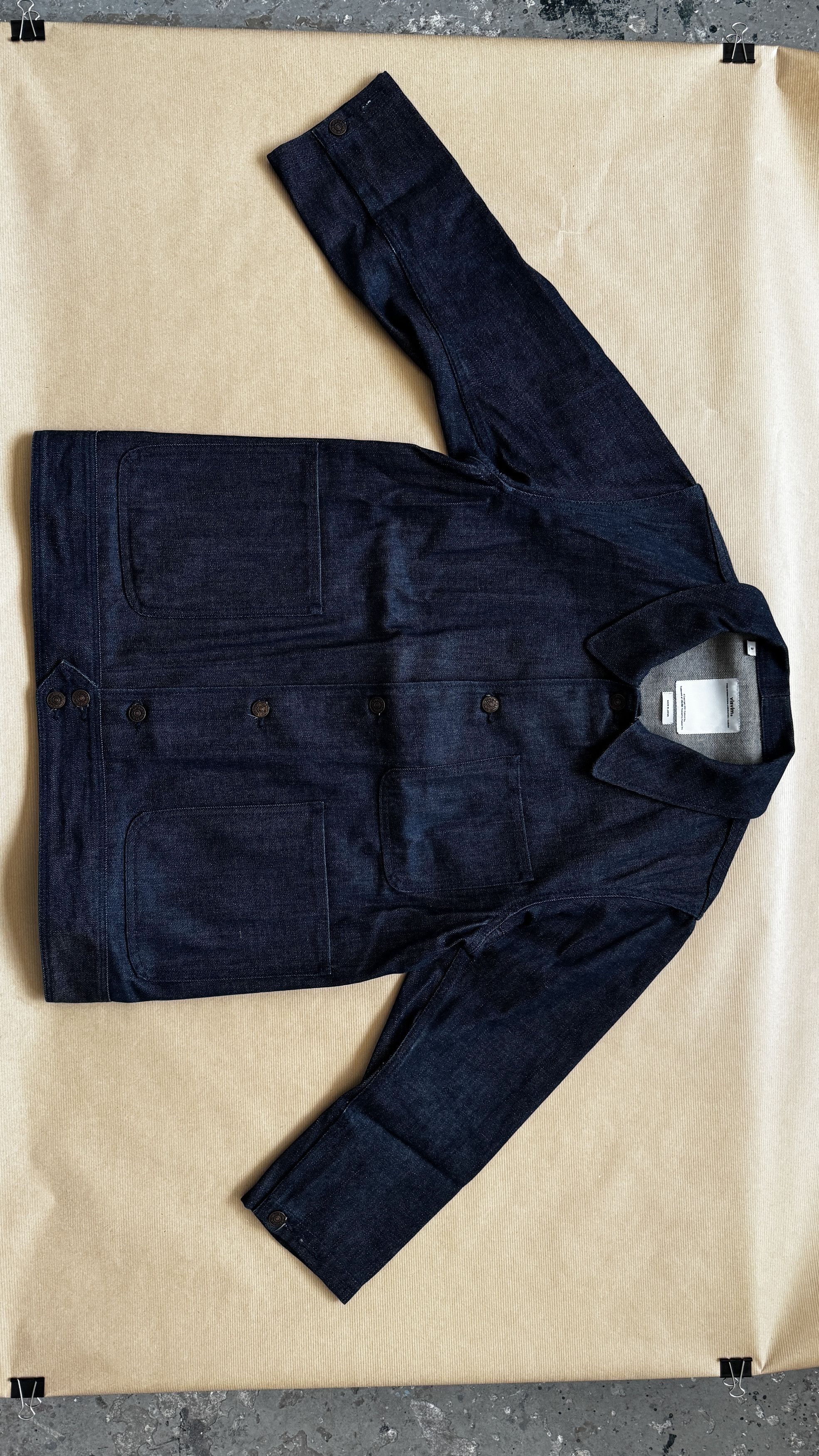 Visvim Aa . 2 . . Ss Benny Coverall Unwsd V.f. . 0117105006005 in Blue, Men's (Size Medium)