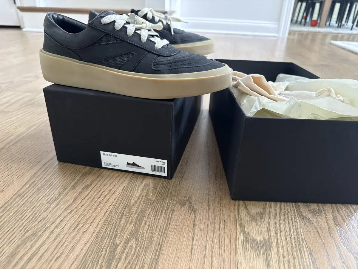 Fear Of God - Skate Low Shoes in Black, Men's (Size 10.5)