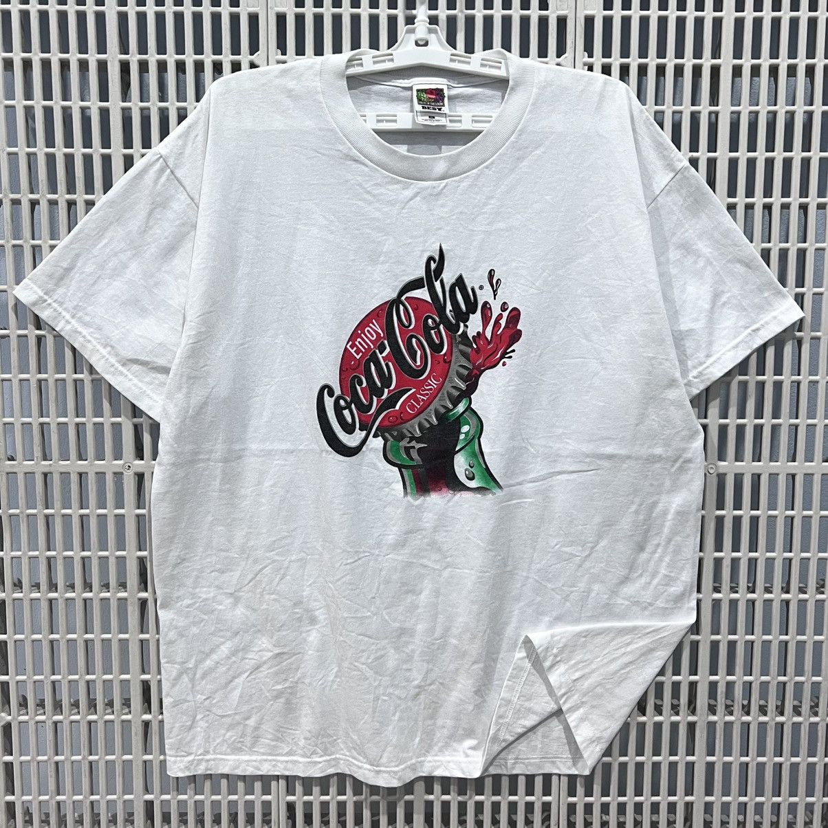 Coca Cola Vintage T-Shirt 2000” in White, Men's (Size XL)