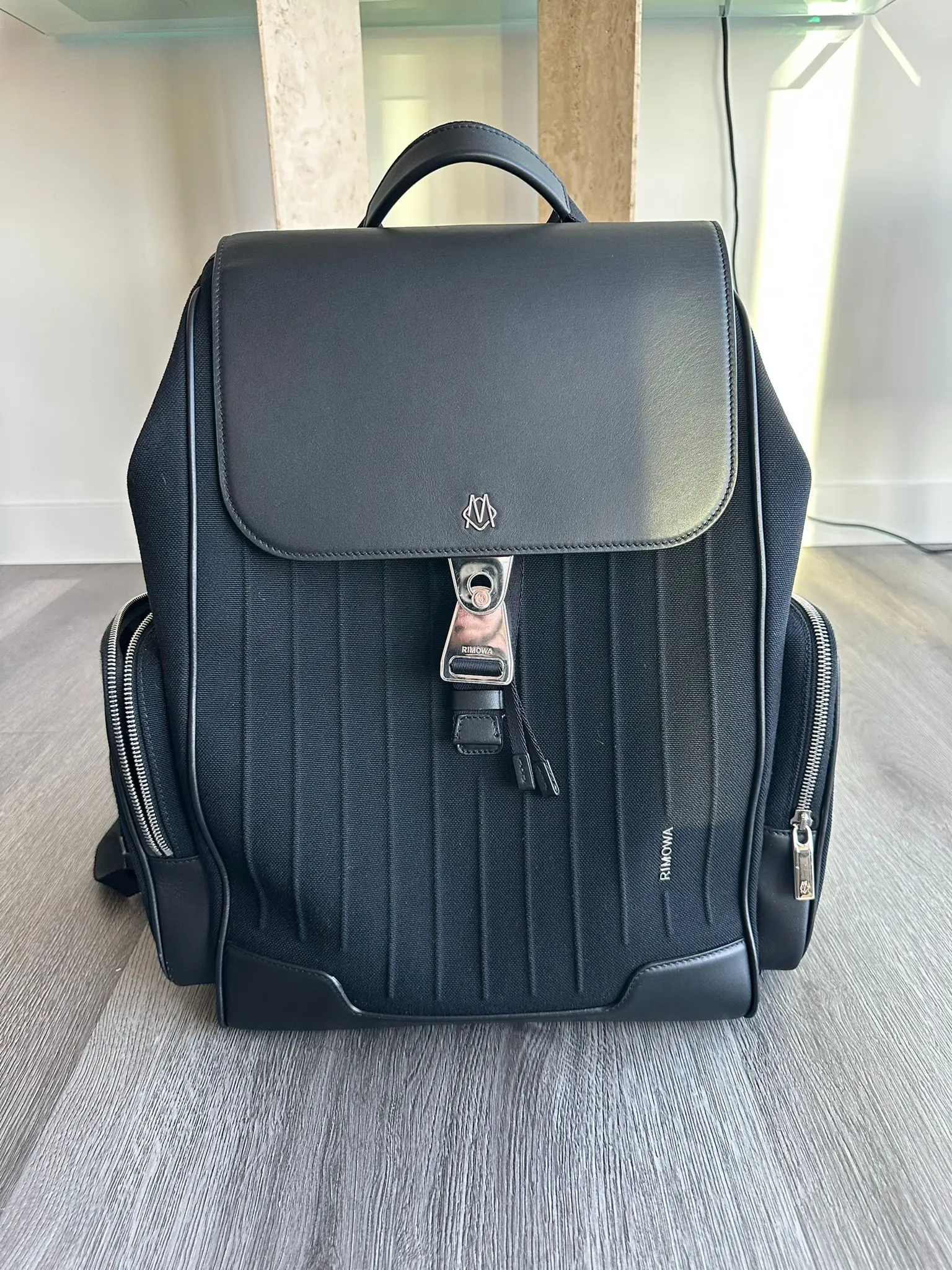 (Rrp $1725) Rimowa Backpack Never Still - Large in Black, Men's
