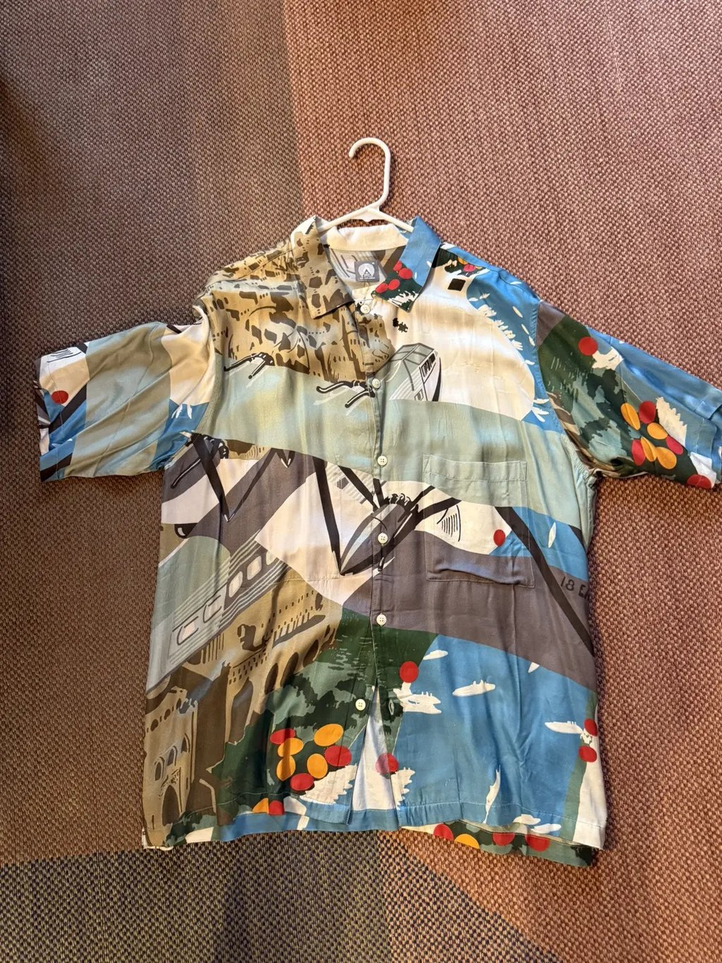 18east Button Down in Blue, Men's (Size Xl)