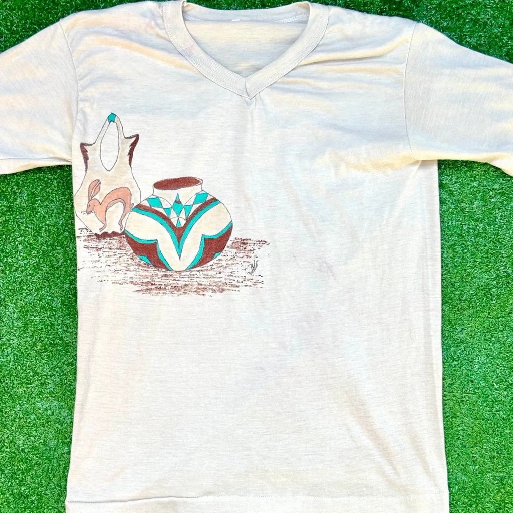 Lexington Divine Pottery Beige Vintage T Shirt, Women's