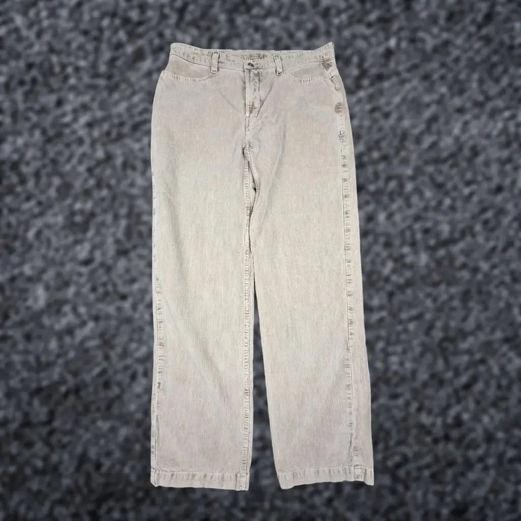 Vintage Gramicci Pants Women's Large Beige Corduroy Straight Leg, Women's (Size 36)