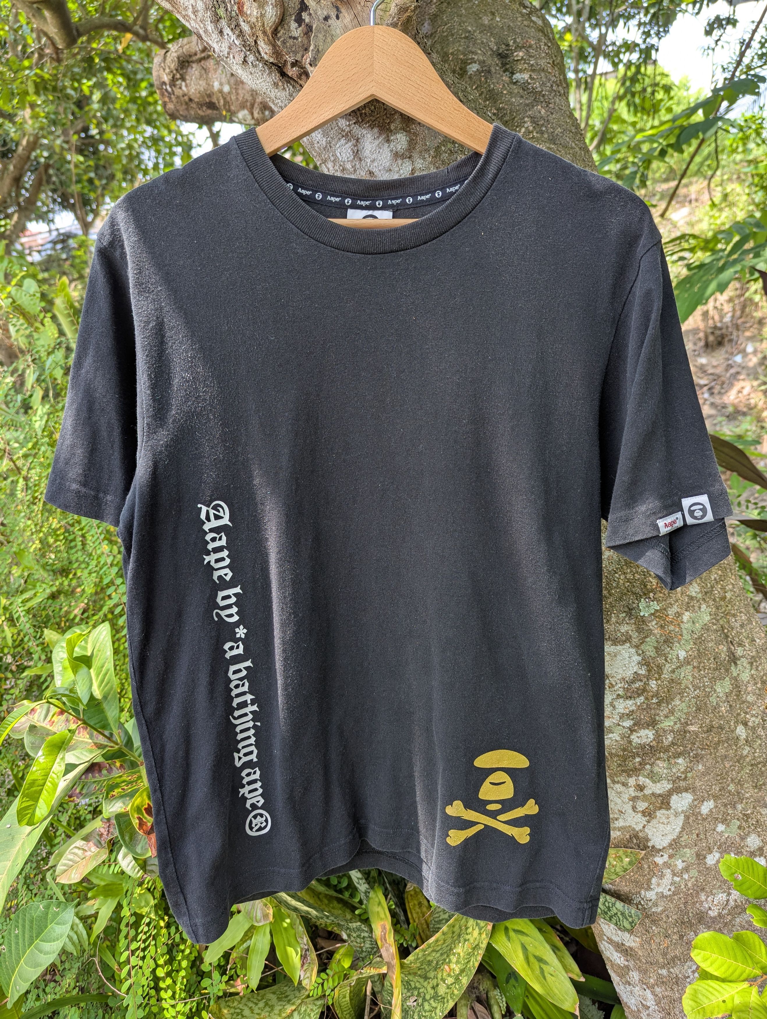 Aape By Bape Somewhere In The Aape Universe Tshirt in Black, Men's (Size Small)